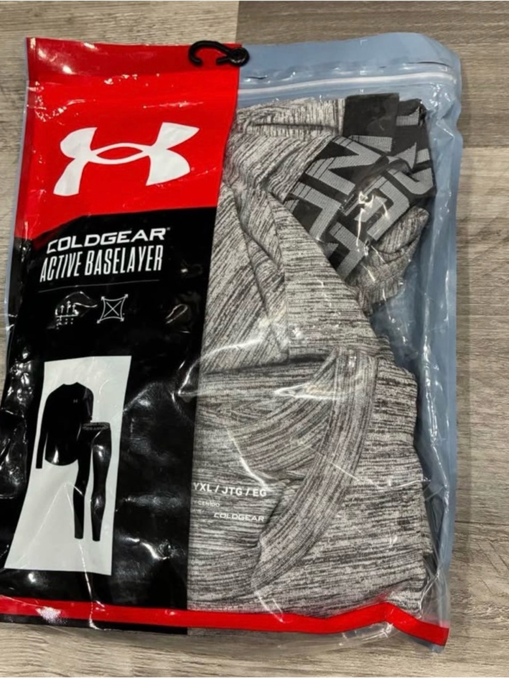 Under Armour ColdGear Baselayer Top - Gray Heather